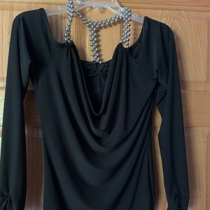 black off the shoulder top